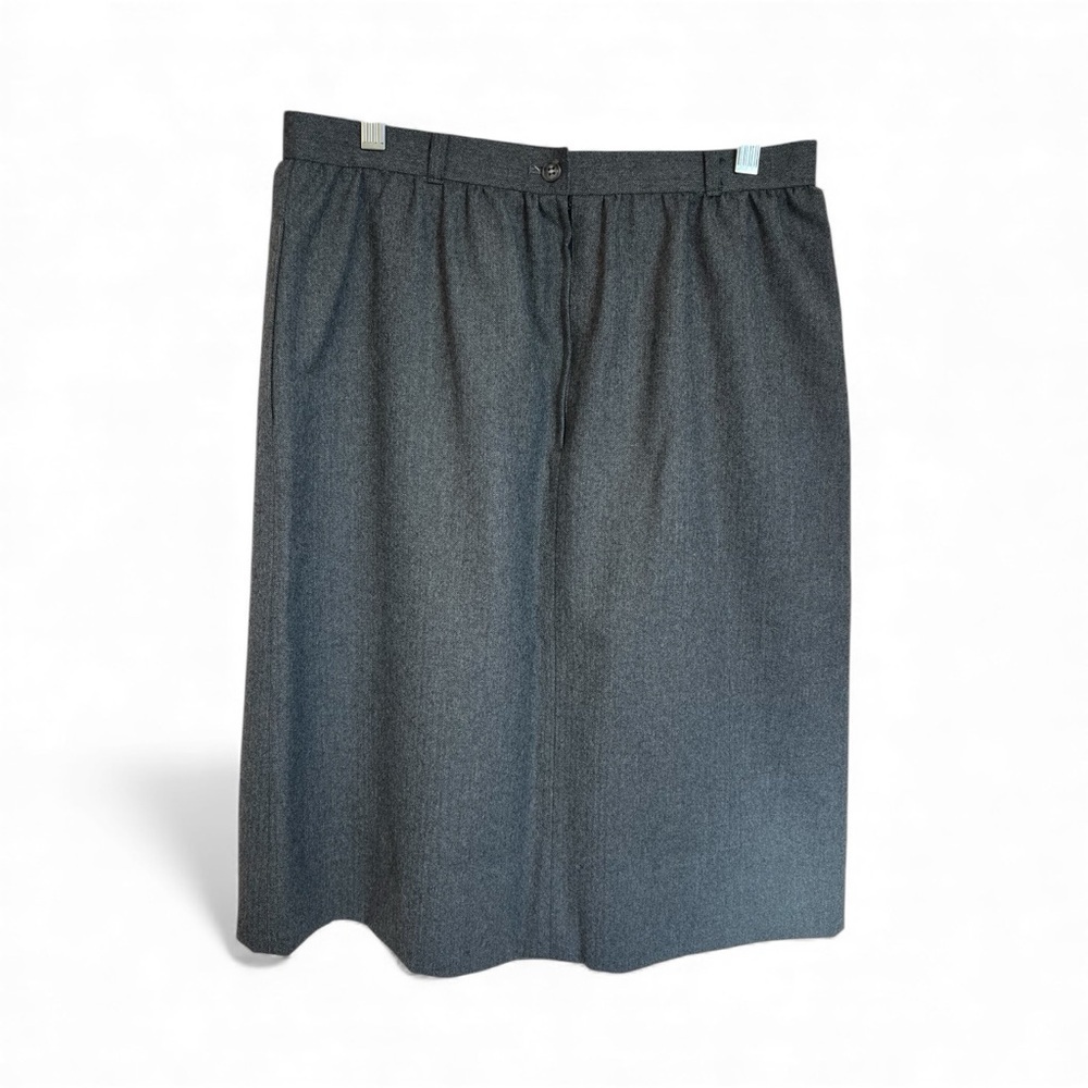Worthington Classic Gray Herringbone Skirt